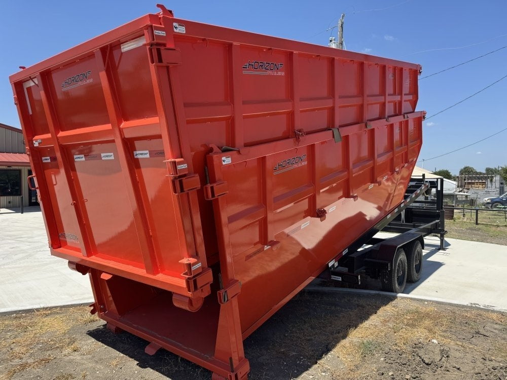 Horizon 20' HRD GN Roll off Bundle (2) 10k Axles + 2 Bins w/ 6' Walls 7744-B