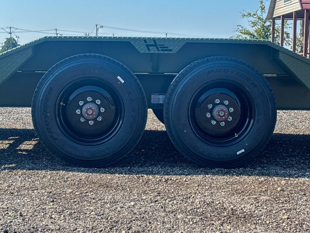 22' HEH Equipment Trailer (2) 10K Axles, Drive Over Fenders, 3' Dove W/ Mountain Ramps 12511