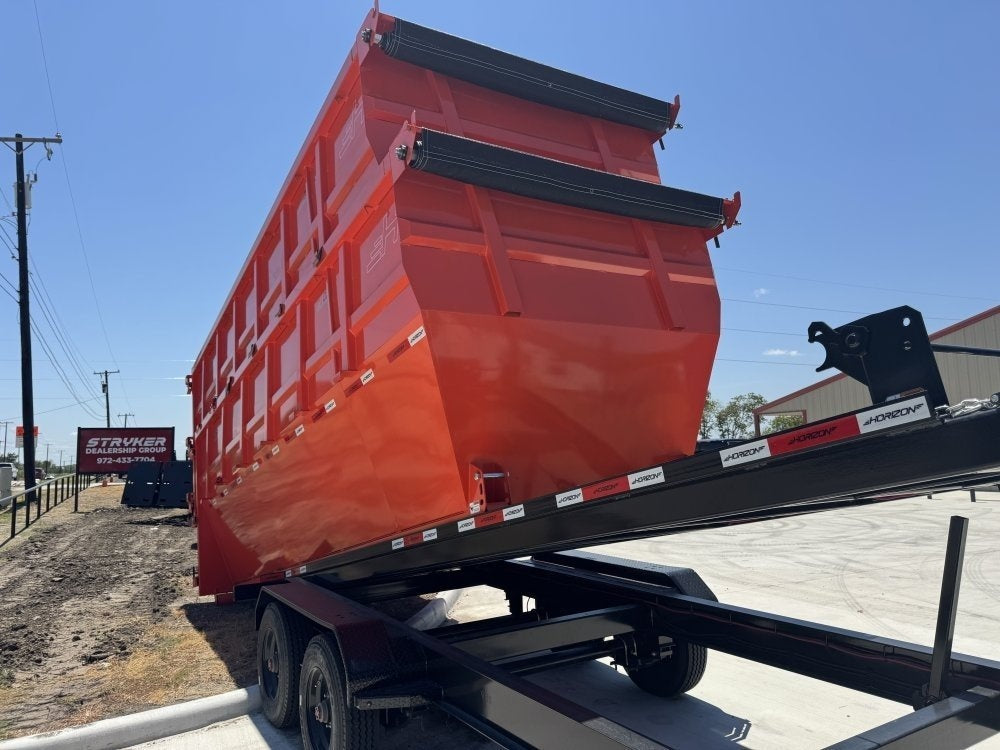 Horizon 20' HRD GN Roll off Bundle (2) 10k Axles + 2 Bins w/ 6' Walls 7744-B
