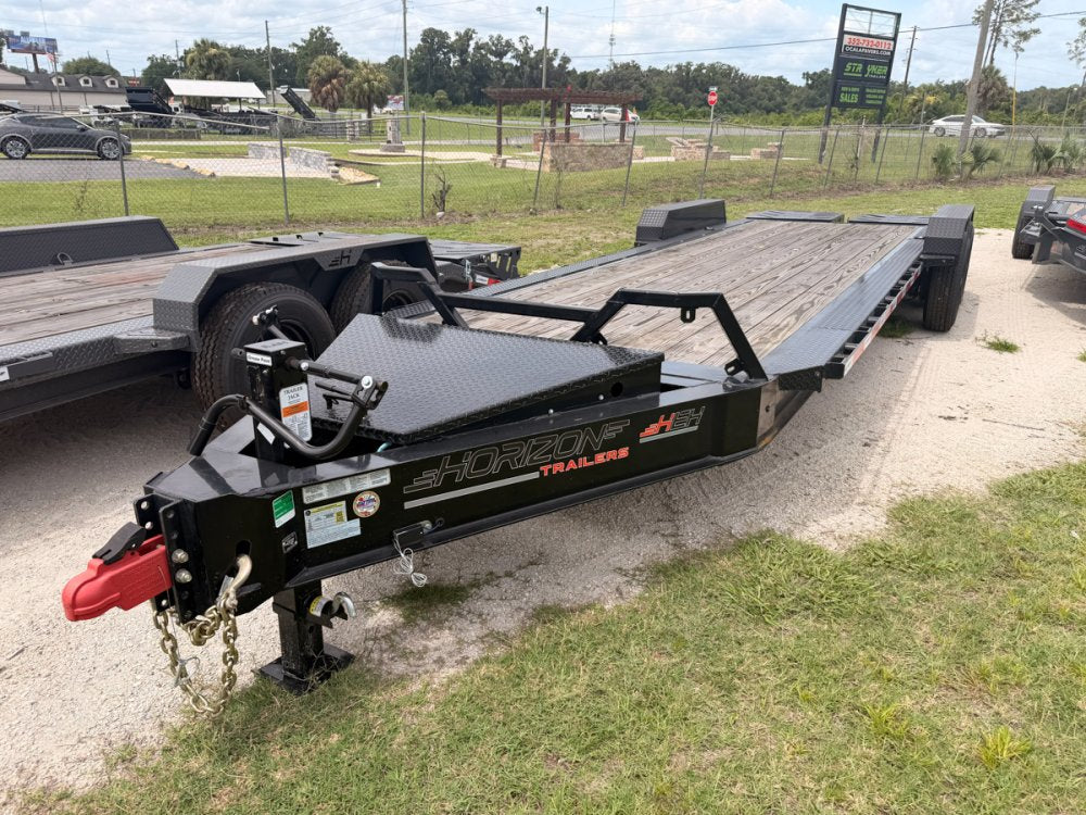 24' HEH Bumper Pull Equipment Trailer (2) 10K Axles, 3' Dove W/ Mountain Ramps 11823