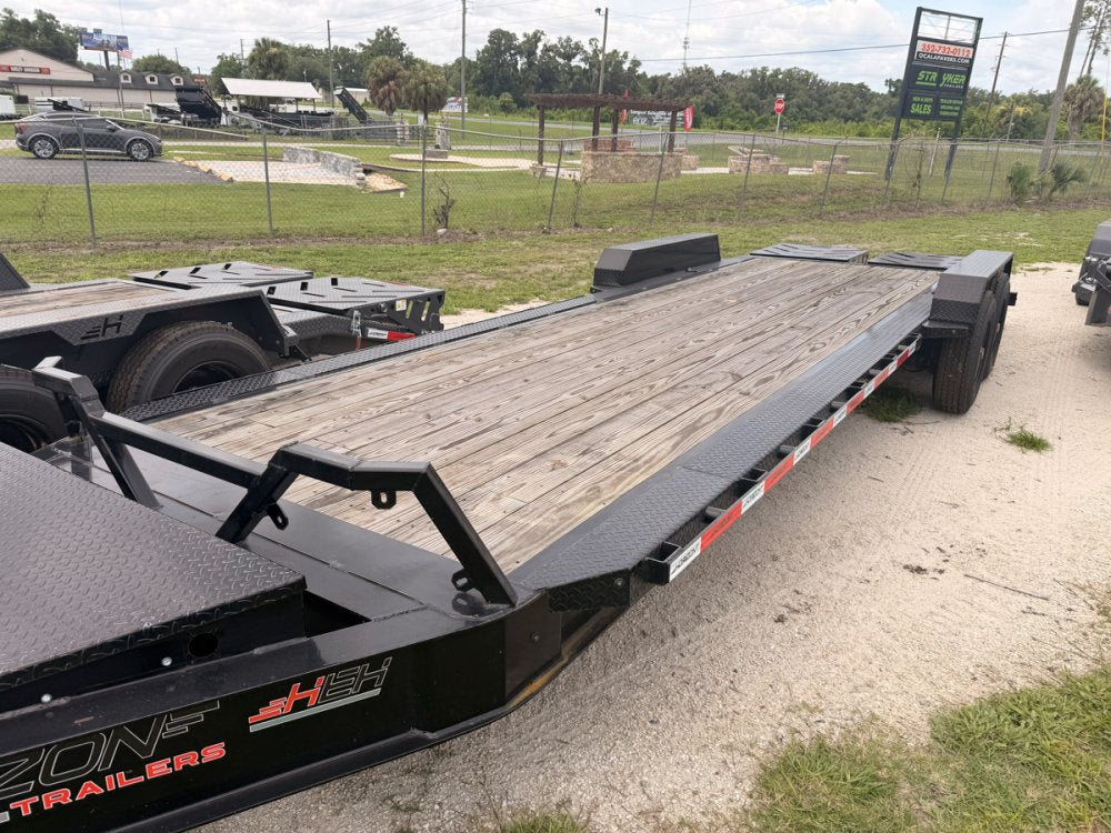 24' HEH Bumper Pull Equipment Trailer (2) 10K Axles, 3' Dove W/ Mountain Ramps 11823