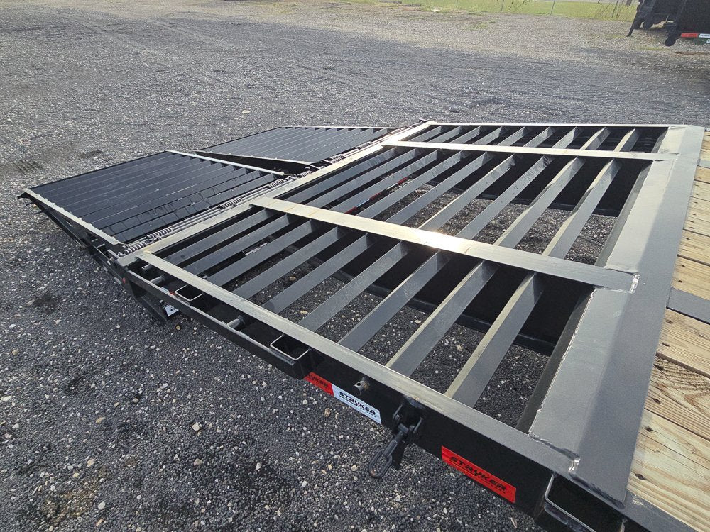 40' Stryker Gooseneck Dual Wheel Deckover Trailer Mega Ramps - (2) 10K Axles 2301