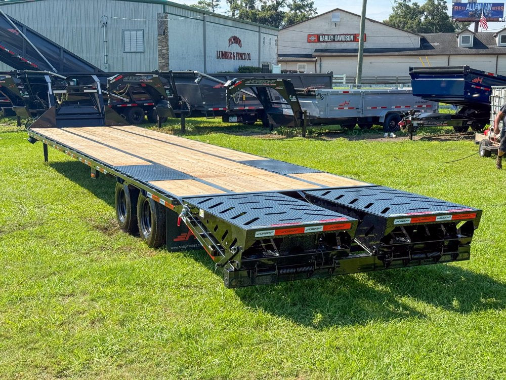 40' FHZ Gooseneck Deckover (2) 10K Axles Mega Ramps 13056