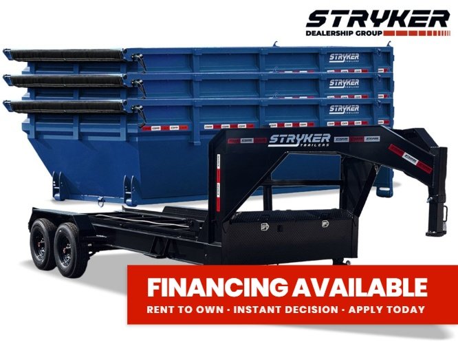 Stryker 14' GN Roll off Bundle (2) 8k Axles + 3 Bins w/ 4' Walls 003913