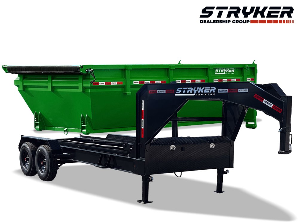 Stryker 16' GN Roll off Bundle (2) 8k Axles + 1 Bins w/ 4' Walls 2886-E