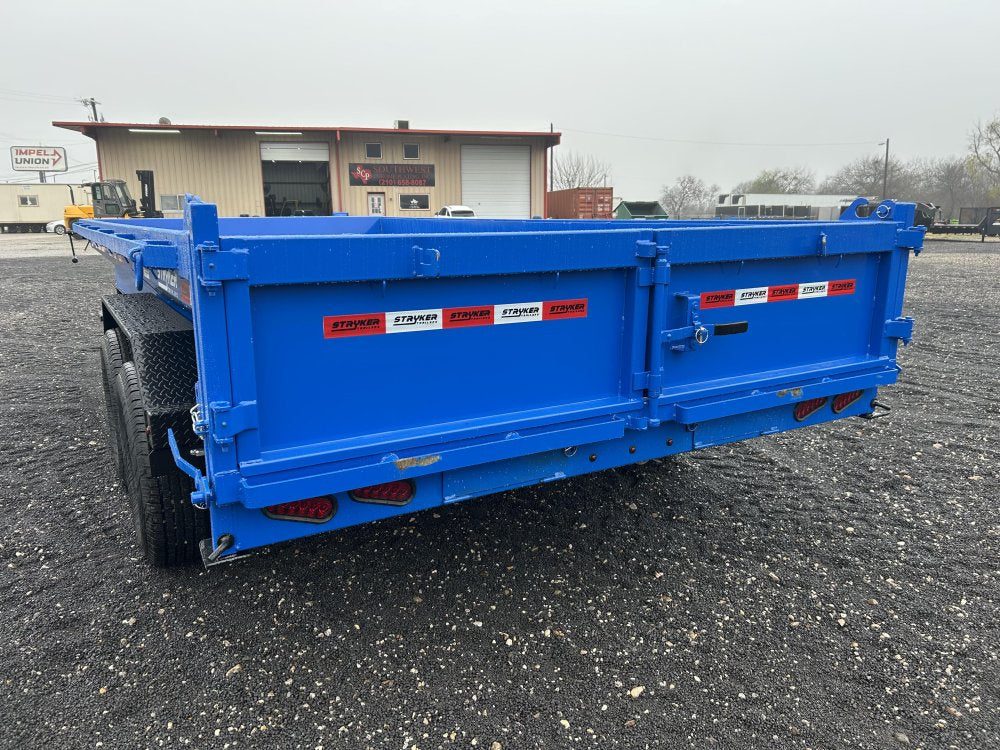 16' Stryker EDT Bumper Pull Dump Trailer 20" Side Walls - (2) 7k Axles 3884
