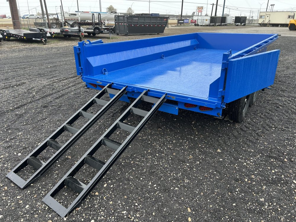 16' Stryker EDT Bumper Pull Dump Trailer 20" Side Walls - (2) 7k Axles 3884