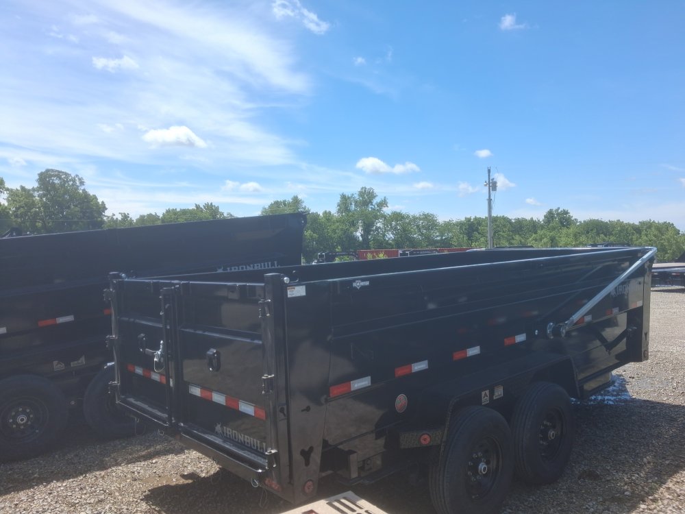 16' x 83" Iron Bull DTB Bumper Pull Dump Trailer 36" Side Walls - (2) 7,000 lb Axles 102337