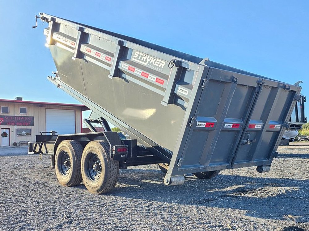 Stryker 14' BP Roll Off Bundle (2) 7k Axles + Bin 4' Walls R1BP14