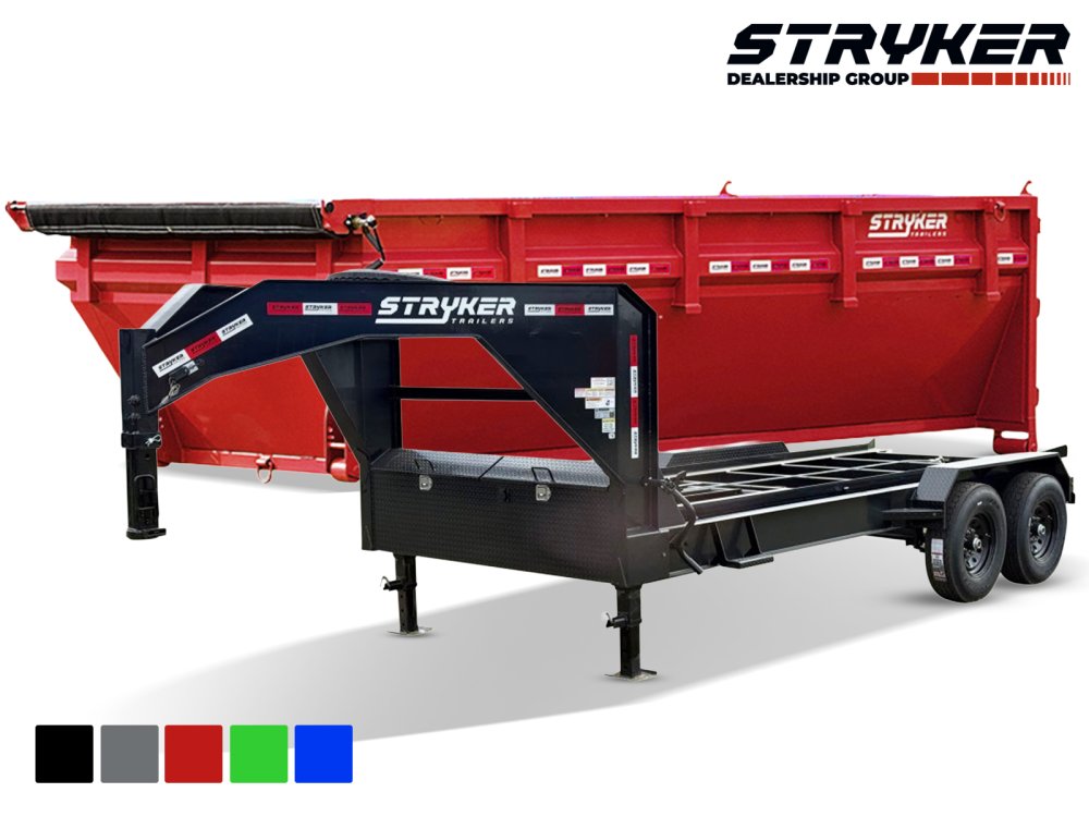 Stryker 16' GN Roll Off Bundle (2) 7k Axles + Bin 4' Walls R1GN16