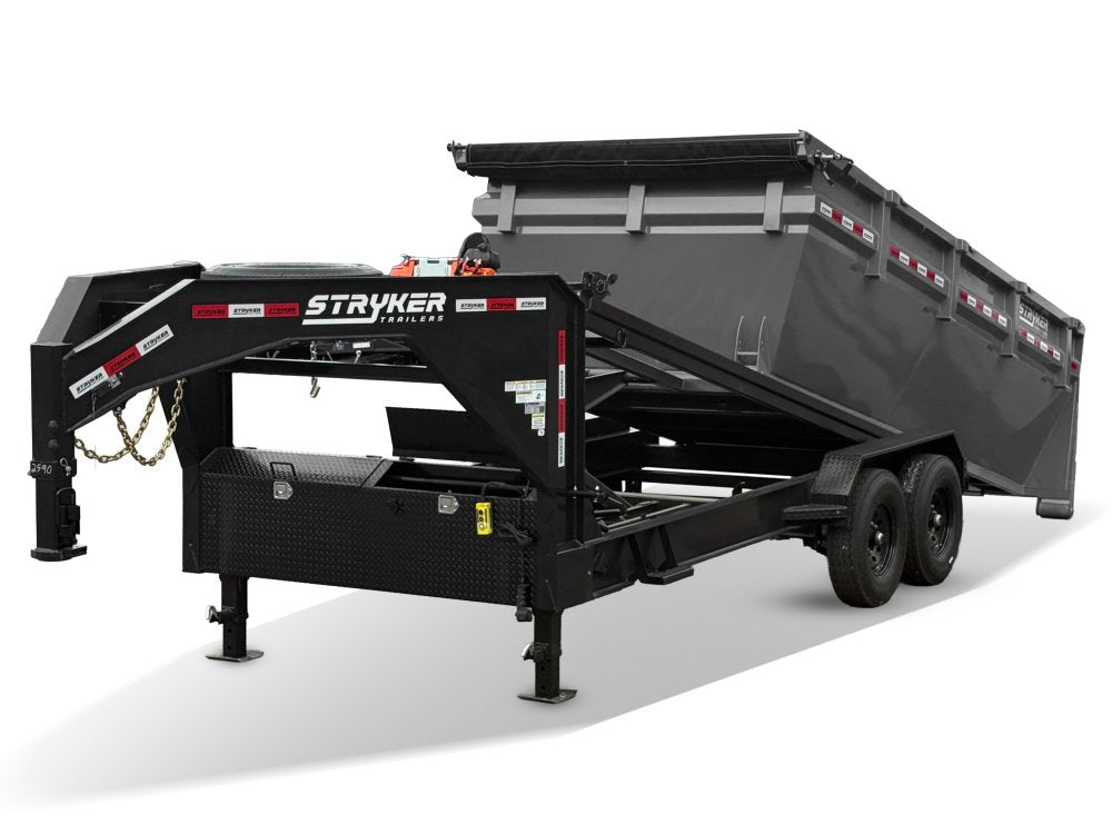 Stryker 16' GN Roll Off Bundle (2) 7k Axles + Bin 4' Walls R1GN16