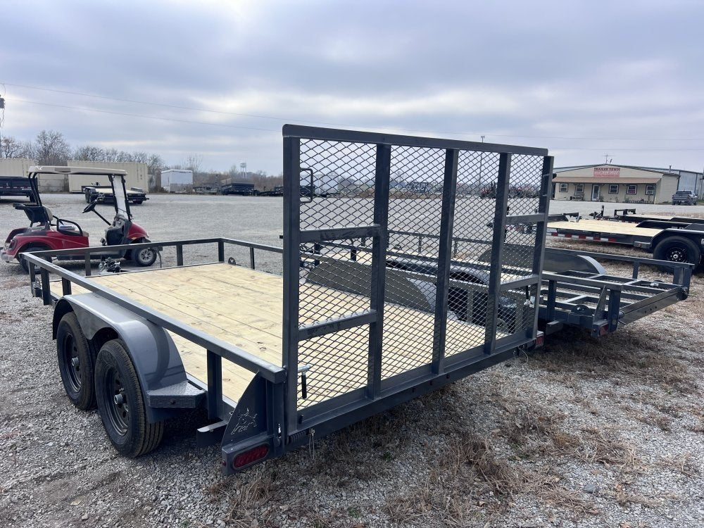 14' x 83" Iron Bull UTB Bumper Pull Utility Trailer - (2) 3,500 lb Axles 112464