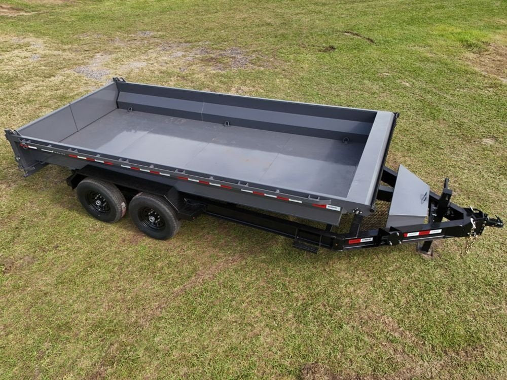 16' Stryker EDT Bumper Pull Dump Trailer 20" Side Walls - (2) 7k Axles 4050