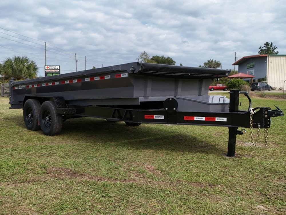 16' Stryker EDT Bumper Pull Dump Trailer 20" Side Walls - (2) 7k Axles 4050