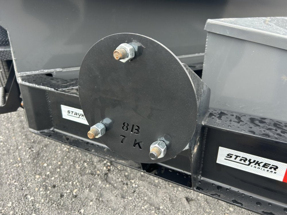 14' Stryker EDT Bumper Pull Dump Trailer 20" Side Walls - (2) 7k Axles 4055