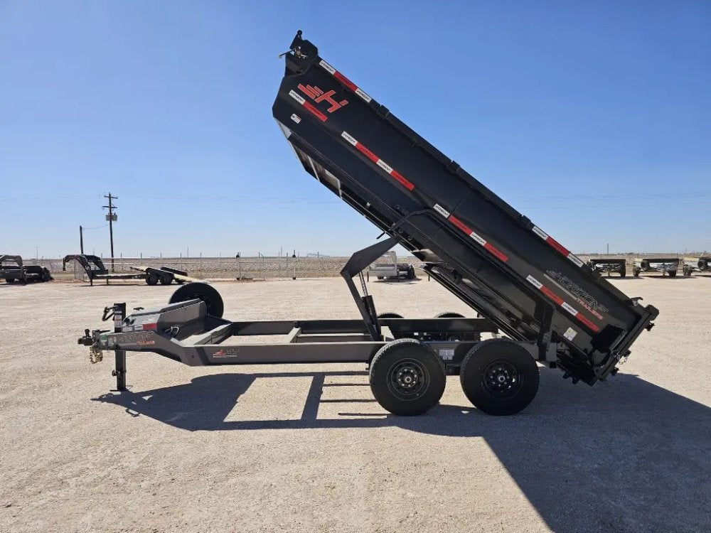 14' Horizon LZ7 Bumper Pull Dump Trailer 30" Side Walls - (2) 7K Axles 15926