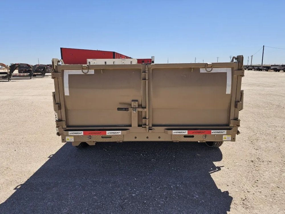 14' Horizon LZ7 Bumper Pull Dump Trailer 30" Side Walls - (2) 7K Axles 15933
