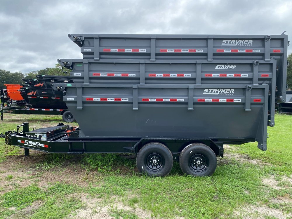 Stryker 14' BP Roll off Bundle (2) 7k Axles + 3 Bins w/ 4' Walls 003957
