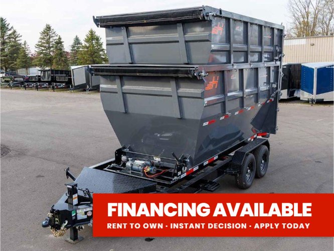Horizon 14' RDZ BP Roll off Bundle (2) 7k Axles + 2 Bins w/ 6' Walls 017793