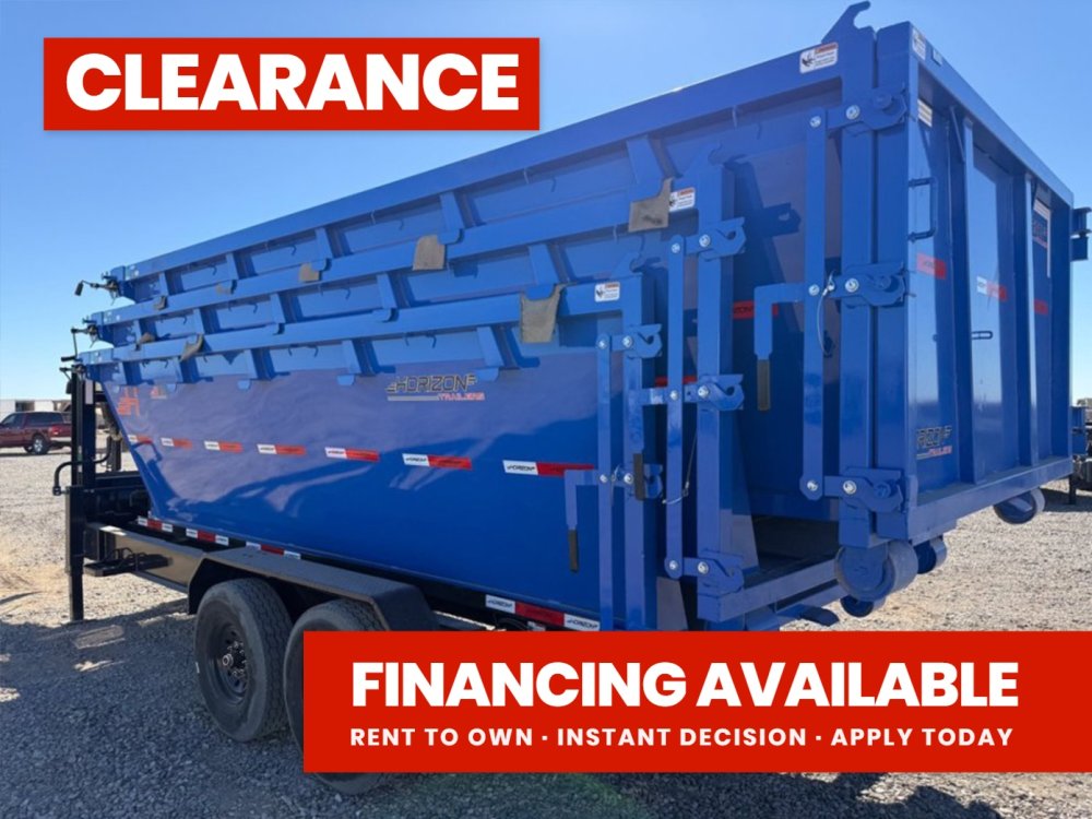 Horizon 16' RDZ GN Roll off Bundle (2) 7k Axles + 3 Bins w/ 4' Walls 015004