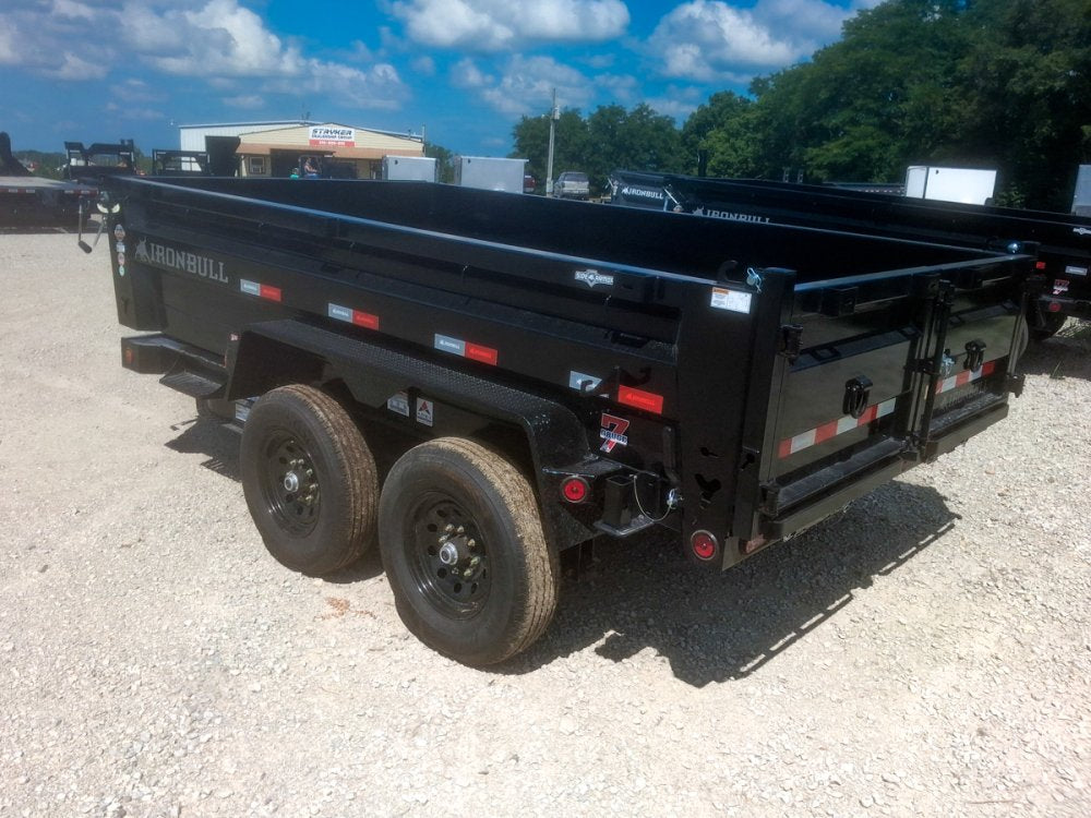 12' x 83" Iron Bull DTB Bumper Pull Dump Trailer 24" Side Walls - (2) 7,000 lb Axles 115121