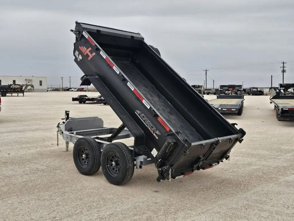 10' Horizon HZ5 Bumper Pull Dump Trailer 24" Side Walls - (2) 3.5K Axles - Bumper Pull Dump - TrailerSwap