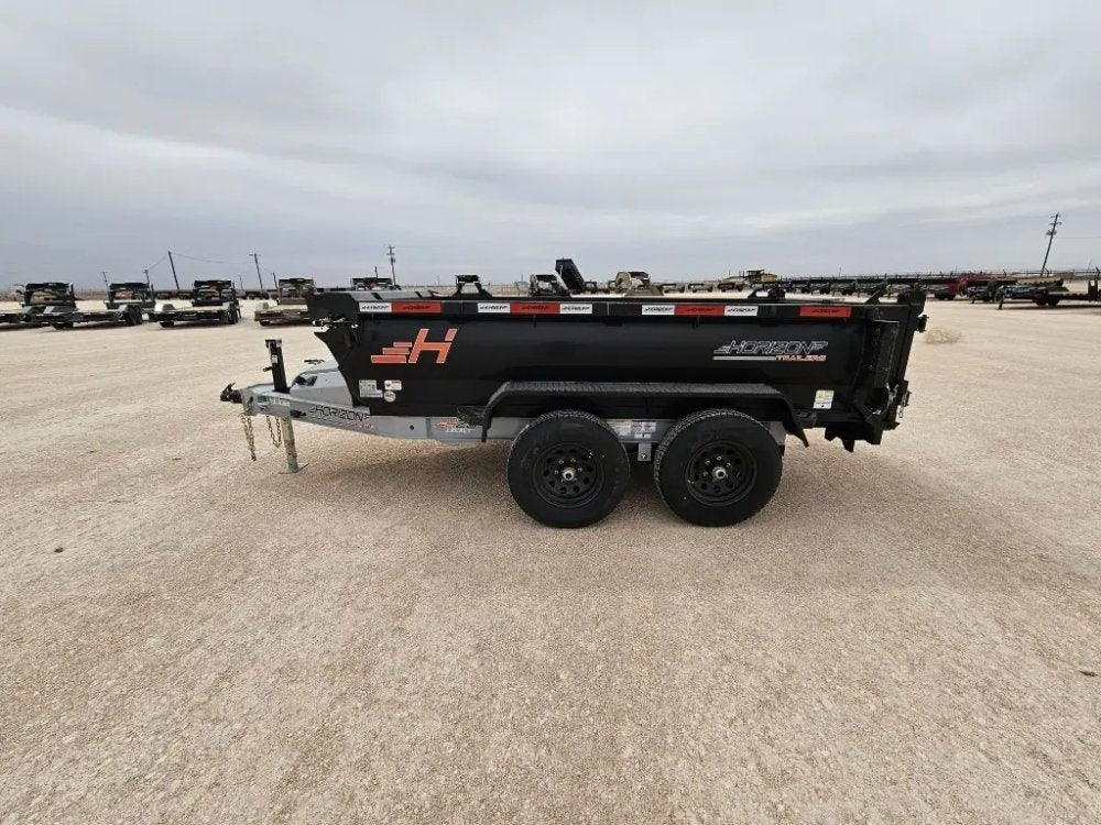 10' Horizon HZ5 Bumper Pull Dump Trailer 24" Side Walls - (2) 3.5K Axles - Bumper Pull Dump - TrailerSwap