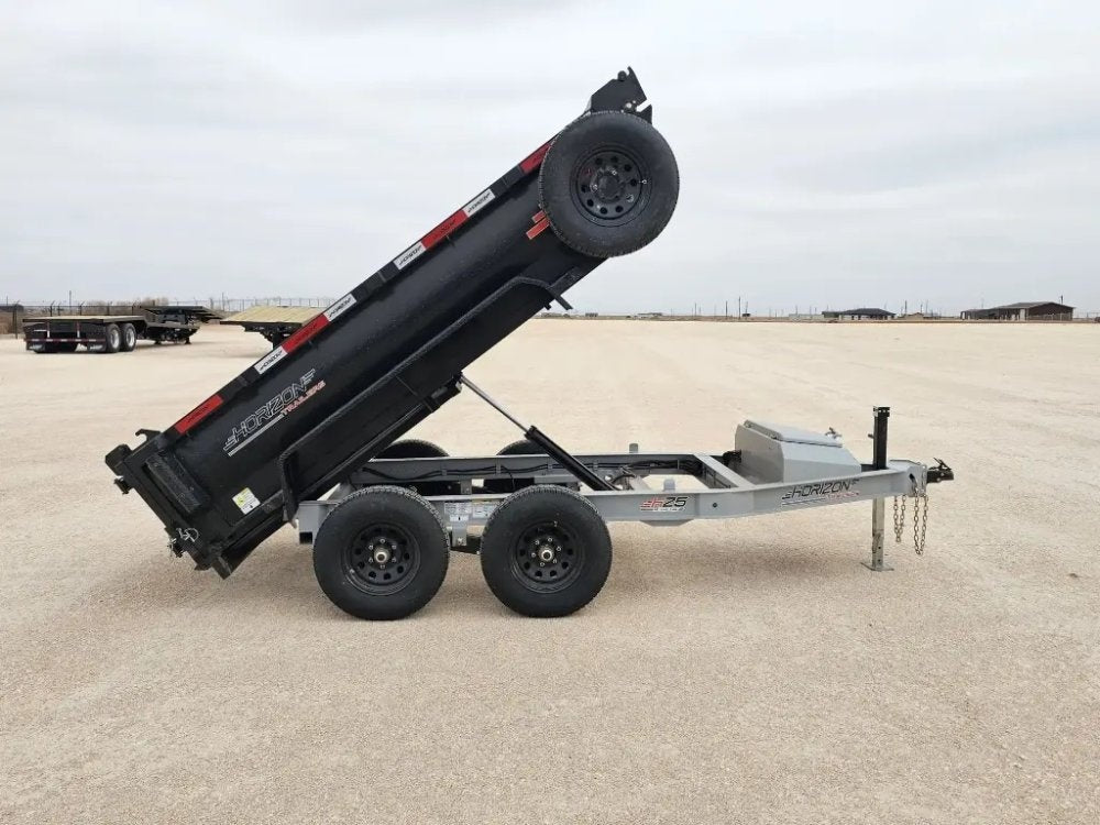 10' Horizon HZ5 Bumper Pull Dump Trailer 24" Side Walls - (2) 3.5K Axles - Bumper Pull Dump - TrailerSwap