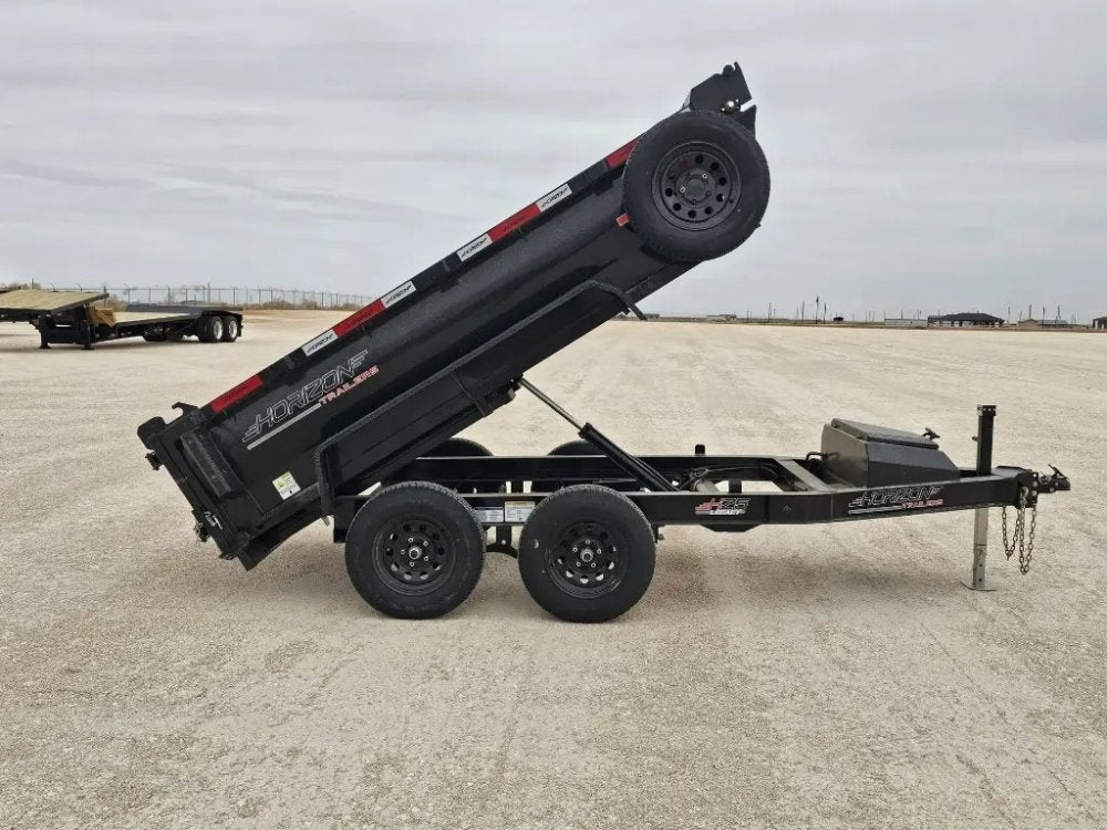 10' Horizon HZ5 Bumper Pull Dump Trailer 24" Side Walls - (2) 3.5K Axles - Bumper Pull Dump - TrailerSwap
