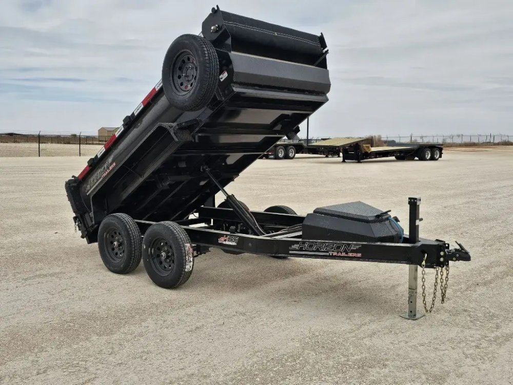 10' Horizon HZ5 Bumper Pull Dump Trailer 24" Side Walls - (2) 3.5K Axles - Bumper Pull Dump - TrailerSwap