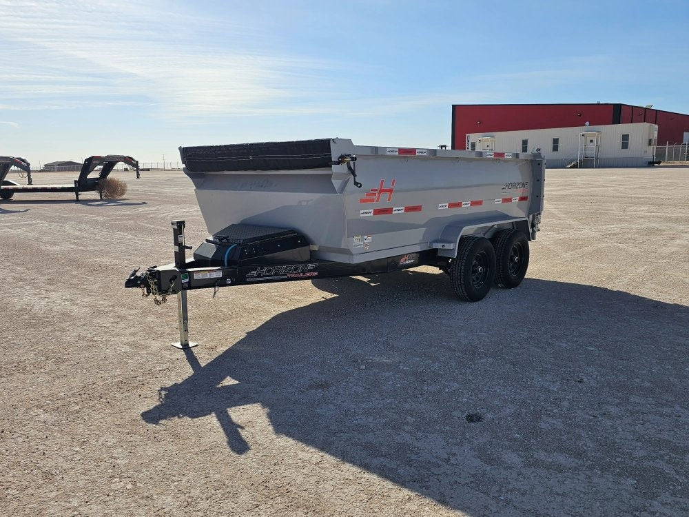 12' Horizon HZ6 Bumper Pull Dump Trailer 36" Side Walls - (2) 5.2K Axles - Bumper Pull Dump - TrailerSwap