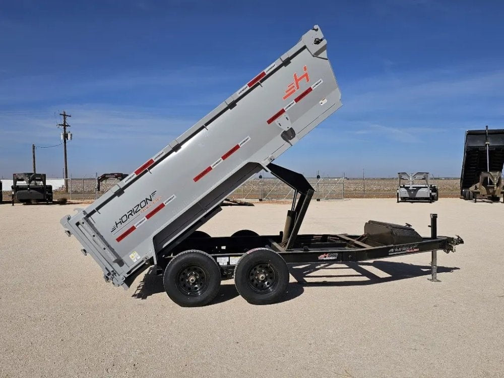 12' Horizon HZ6 Bumper Pull Dump Trailer 36" Side Walls - (2) 5.2K Axles - Bumper Pull Dump - TrailerSwap