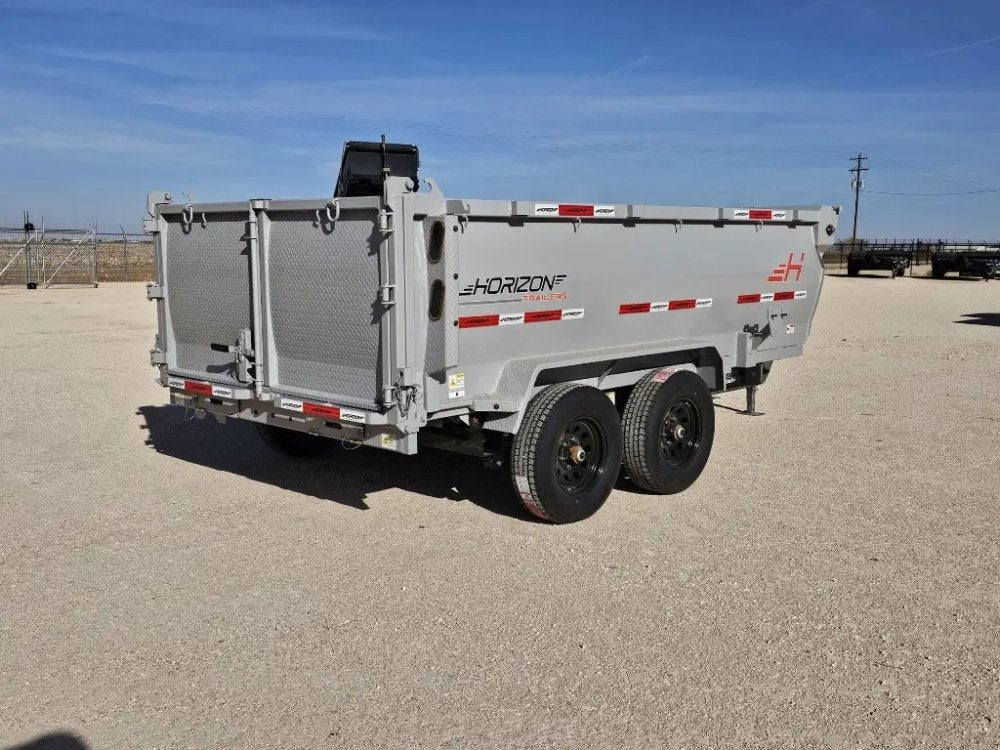 12' Horizon HZ6 Bumper Pull Dump Trailer 36" Side Walls - (2) 5.2K Axles - Bumper Pull Dump - TrailerSwap