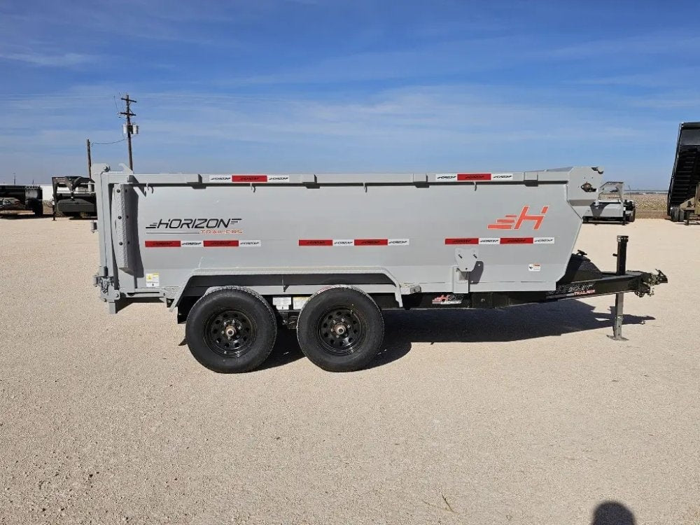 12' Horizon HZ6 Bumper Pull Dump Trailer 36" Side Walls - (2) 5.2K Axles - Bumper Pull Dump - TrailerSwap
