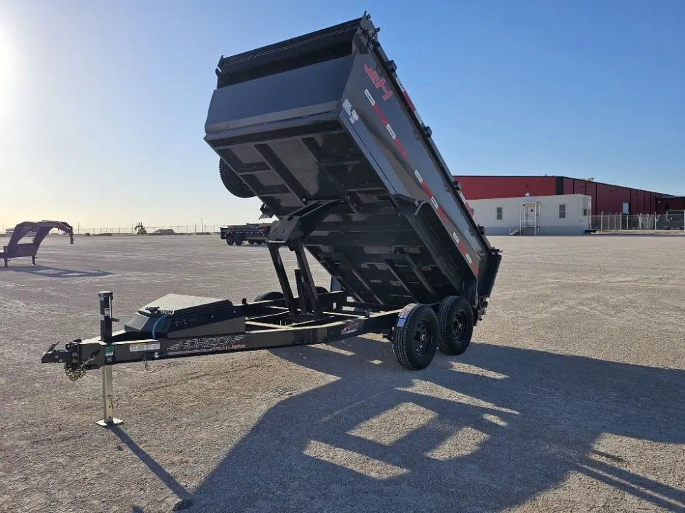 12' Horizon HZ6 Bumper Pull Dump Trailer 36" Side Walls - (2) 5.2K Axles - Bumper Pull Dump - TrailerSwap