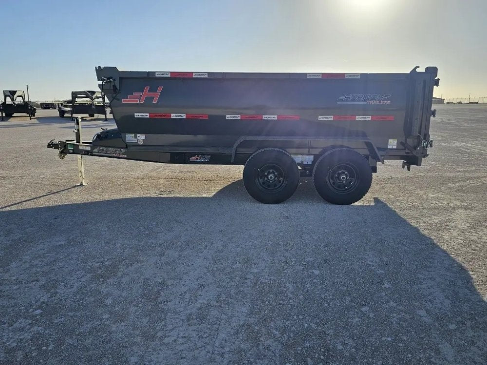 12' Horizon HZ6 Bumper Pull Dump Trailer 36" Side Walls - (2) 5.2K Axles - Bumper Pull Dump - TrailerSwap
