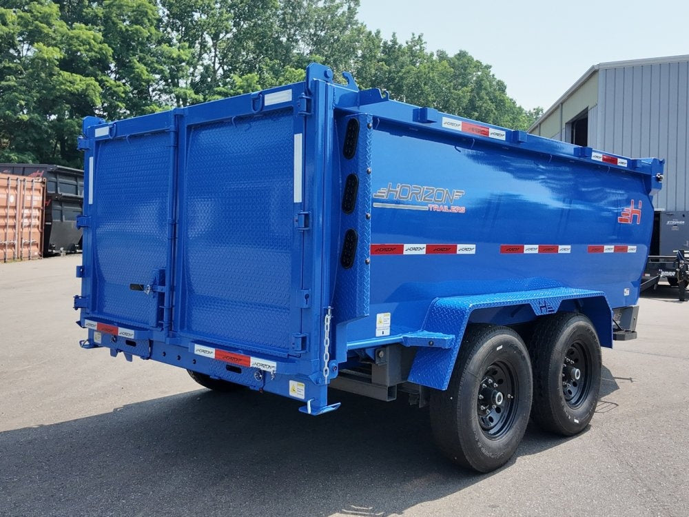 12' HZ7 Dump 48" Sides - 7K Axles - 620 Scissor - Bumper Pull Dump - Dump Trailers - TrailerSwap
