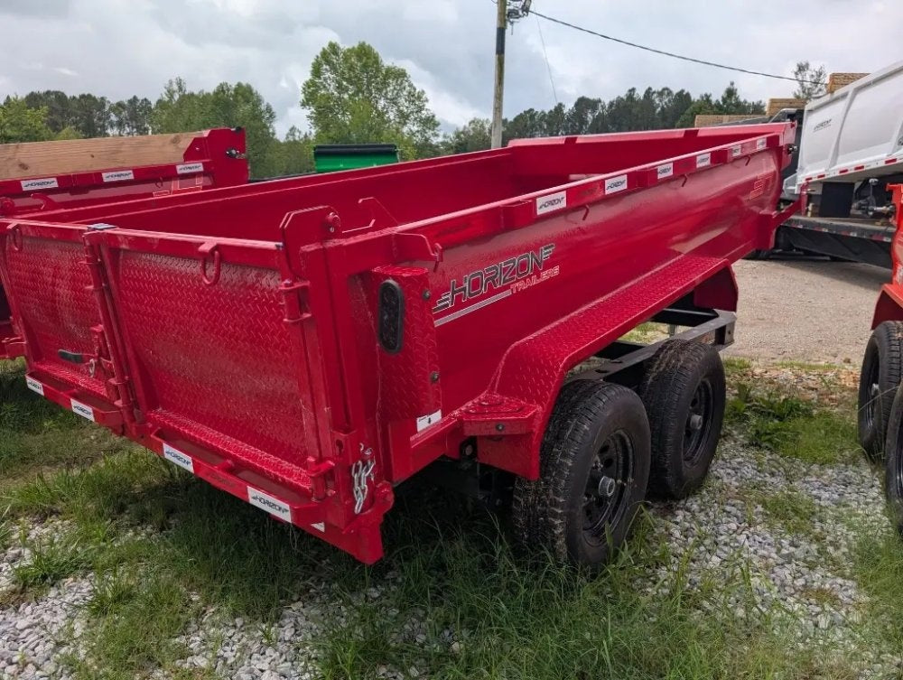 12'x77" Horizon HZ6 Bumper Pull Dump - Bumper Pull Dump - TrailerSwap