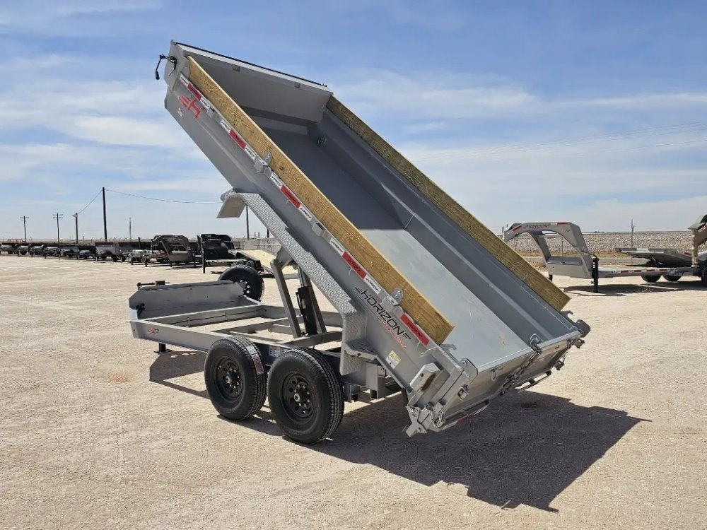 14' Horizon EZ7 Bumper Pull Dump Trailer 19" Sides - (2) 7K Axles - Bumper Pull Dump - TrailerSwap