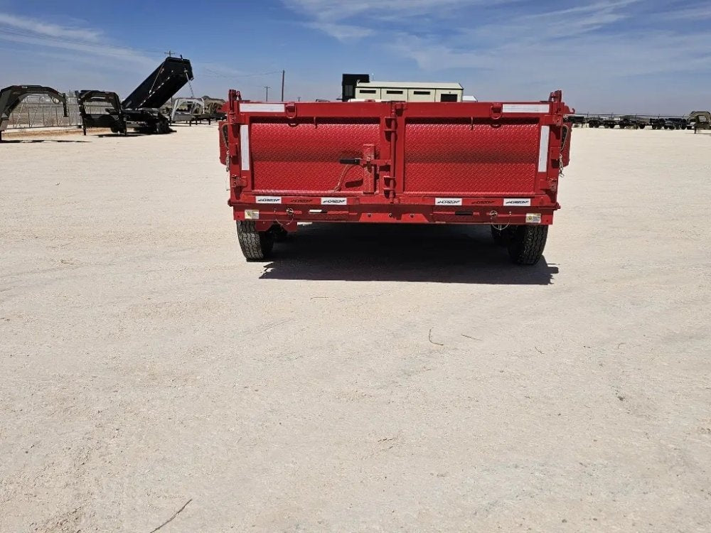 14' Horizon HZ7 Bumper Pull Dump Trailer 24" Side Walls - (2) 7K Axles - Bumper Pull Dump - TrailerSwap