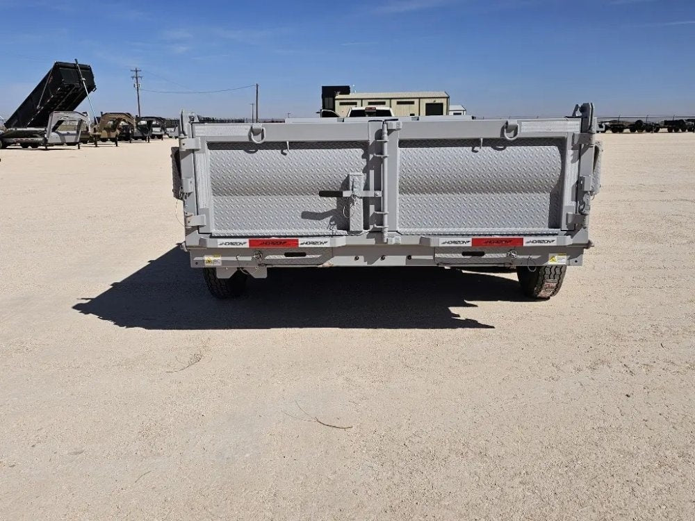 14' Horizon HZ7 Bumper Pull Dump Trailer 24" Side Walls - (2) 7K Axles - Bumper Pull Dump - TrailerSwap