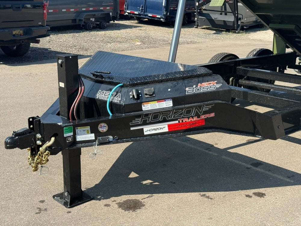 14' Horizon LZ7 Dump Trailer 24" Walls - 7k Axles - Telescopic Lift - 14K GWVR - Bumper Pull Dump - Dump Trailers - TrailerSwap