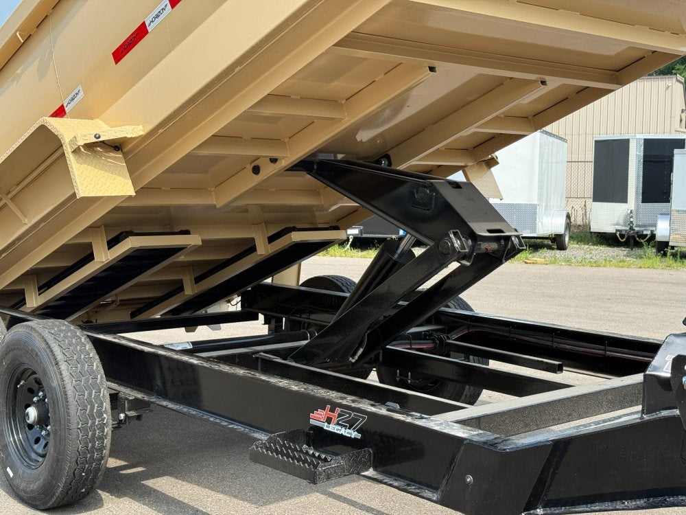 14' HZ7 Dump 36" Sides - 7K Axles - 620 Scissor - Bumper Pull Dump - Dump Trailers - TrailerSwap