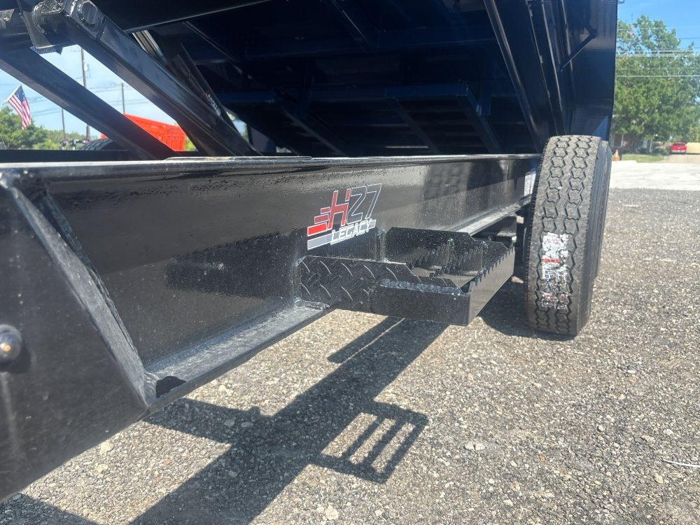 14' HZ7 Dump 48" Sides - 7K Axles - 620 Scissor - Bumper Pull Dump - Dump Trailers - TrailerSwap