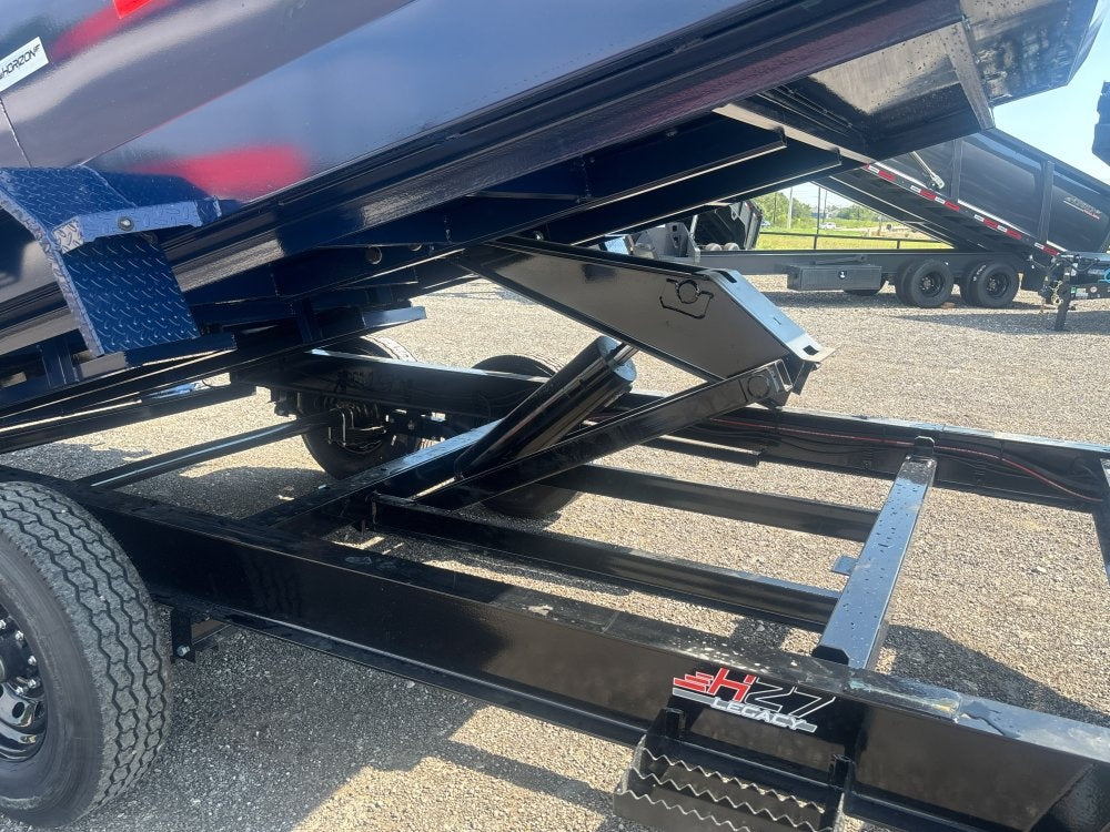14' HZ7 Dump 48" Sides - 7K Axles - 620 Scissor - Bumper Pull Dump - Dump Trailers - TrailerSwap