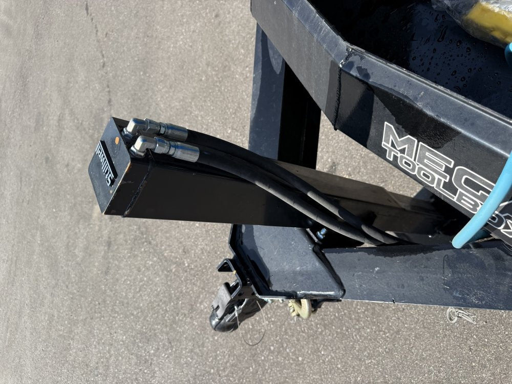 14' LZ7 Dump Trailer 42" Walls - Telescopic Lift - 14K GWVR - Hydraulic Jacks - 3 Way Door - Ramps - Bumper Pull Dump - Dump Trailers - TrailerSwap