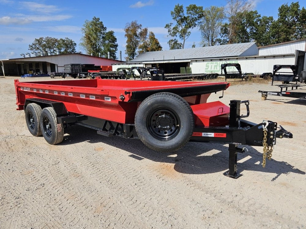 14' Stryker EDT Bumper Pull Dump Trailer 20" Side Walls - (2) 7k Axles - Bumper Pull Dump - Dump Trailers - TrailerSwap