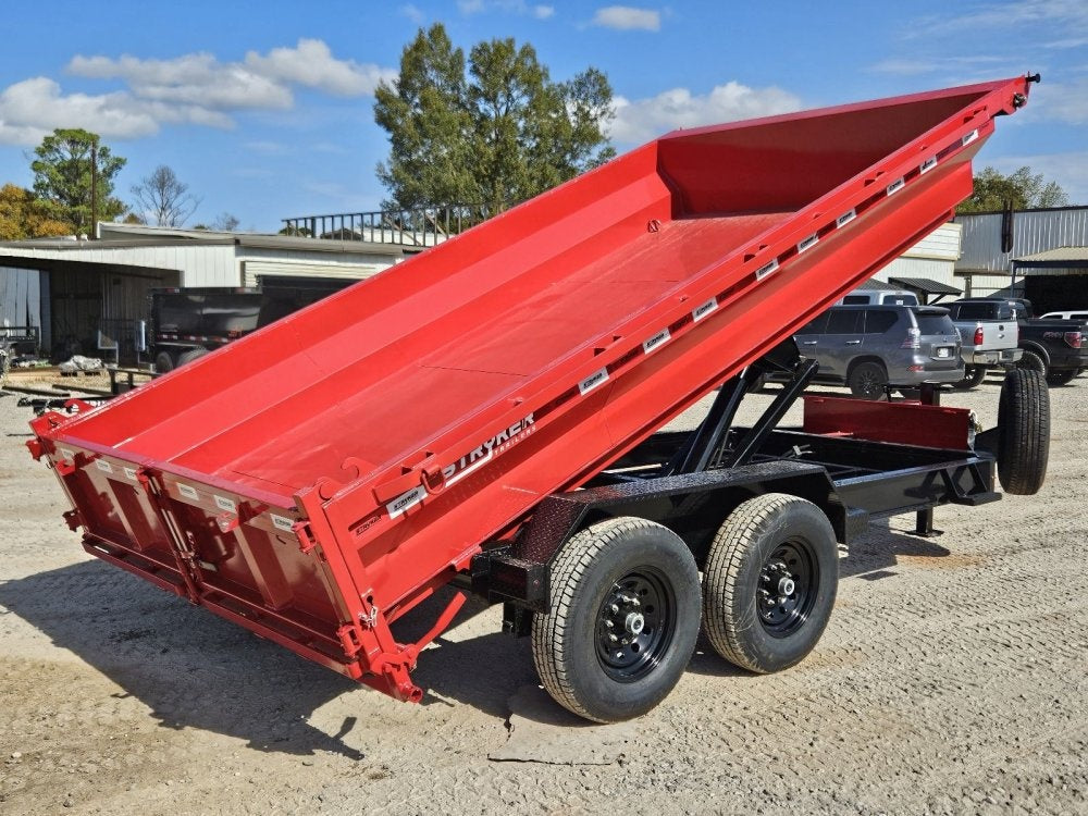 14' Stryker EDT Bumper Pull Dump Trailer 20" Side Walls - (2) 7k Axles - Bumper Pull Dump - Dump Trailers - TrailerSwap