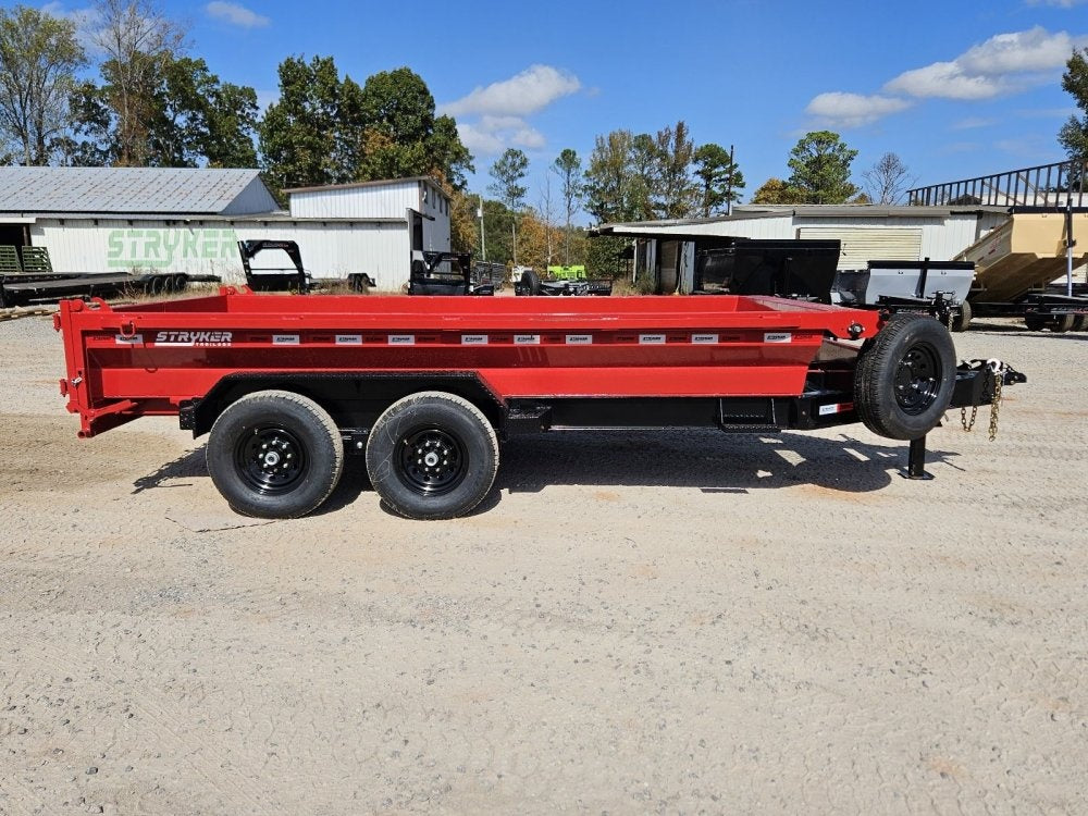 14' Stryker EDT Bumper Pull Dump Trailer 20" Side Walls - (2) 7k Axles - Bumper Pull Dump - Dump Trailers - TrailerSwap