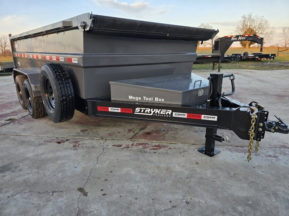 14' Stryker SDT Bumper Pull Dump Trailer 36" Side Walls - (2) 7k Axles - Bumper Pull Dump - Dump Trailers - TrailerSwap